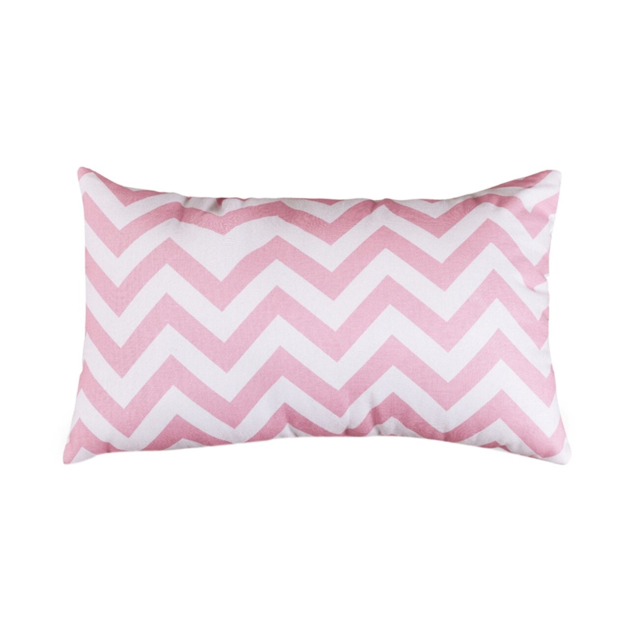Majestic Home Goods Decorative Baby Pink Chevron Small Pillow